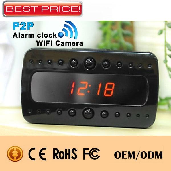 Full HD 1080P WIFI Clock Camera night vision Home security Clock Video Recorder Remote Surveillance P2P mini IP Camera Clock mini Camcorder
