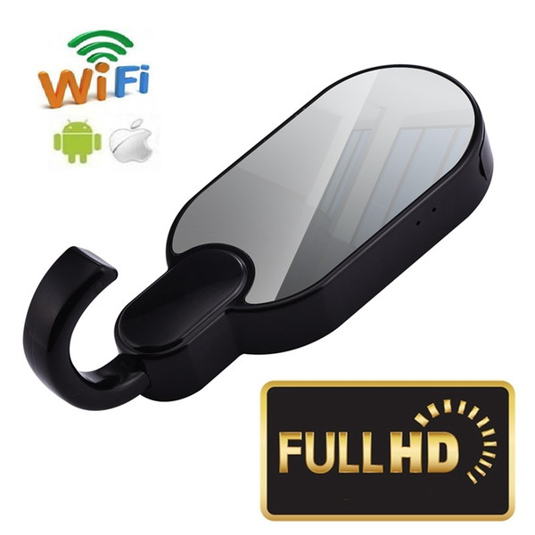 Wireless Wifi Clothes Hook Camera Full HD 1080P Night vision Wall hook pinhole camera Motion Detection Video Recorder home security camera