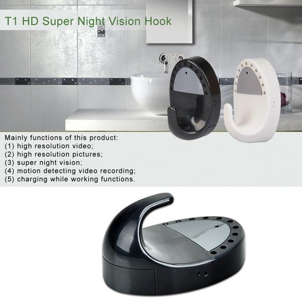 remote control Clothes Hook camera with Night Vision HD 720P mini DV hook DVR Video recorder motion detection video recording