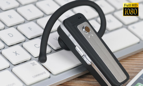 1080P Bluetooth Headset Camera Bluetooth Earphone DVR Video camera Full HD mini Camcorder mini Voice Video Recorder Headphone mini DV V22