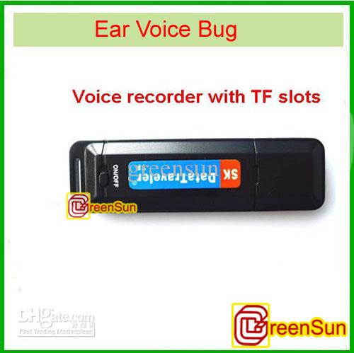 mini Ear Voice sound Recorder USB Flash Drive free shipping