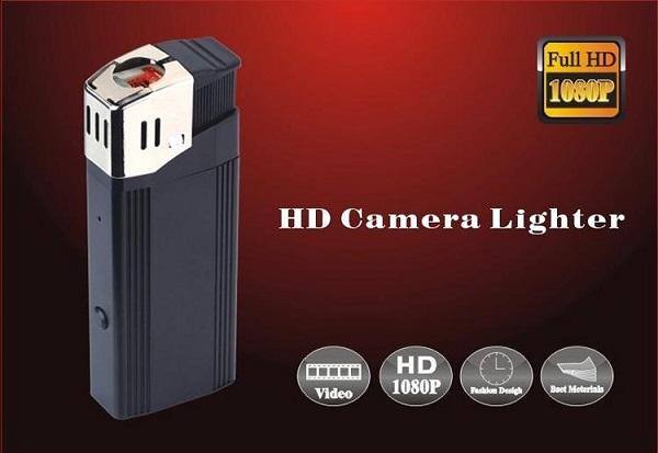 V18 USB lighter pinhole camera Full HD 1080P mini lighter camera U Disk Video camera real lighter mini DVR black