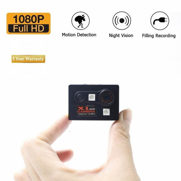 New X1 Mini Camera HD 1080P Night Vision Camcorder Car DVR Infrared Video Recorder Sport Digital Micro Cam Motion Detection Mini DV