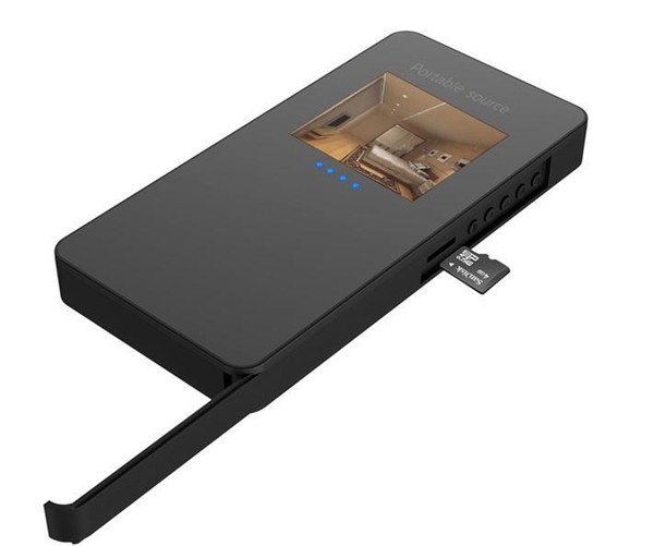 NO Hole Cameras 1080P 2.0 LCD Display 8200mAH Mobile Power Bank Camcorder Video Recorder DVR DV with Night Vision L8