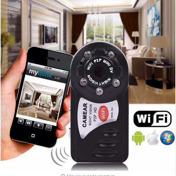 Q7 Mini Wifi DVR Wireless IP Camcorder Video Recorder Camera Infrared Night Vision Action Camera Motion Detection Built-in Microphone
