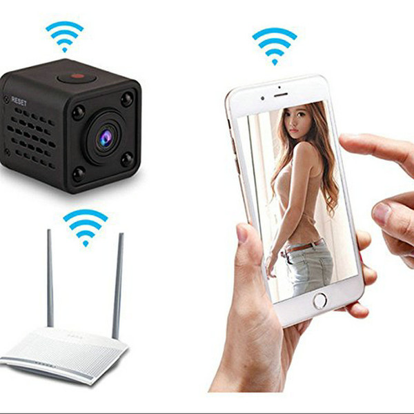 Free Shipping Mini Wifi IP Camera Support Phone View Video Recorder wireless CCTV IP Camera Button DV Camcorder