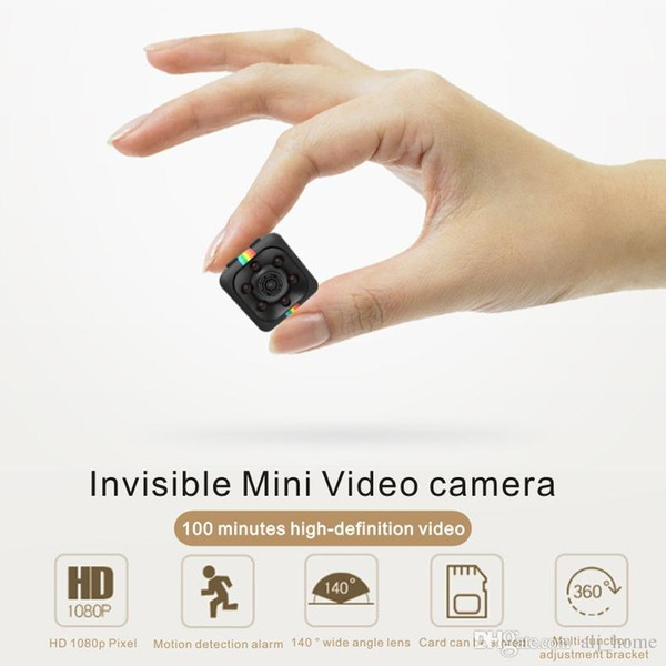 High Quality 200 Megapixel HD Lens Lnvisible Mini Video Camera 100 Minutes High-definition Video 140 ° Wide Angle Lens Infrared distance 10M