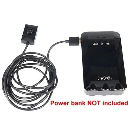 Mini Button Camera with 2 Meters Long Cable Cycle Recording Support 32GB TF Card