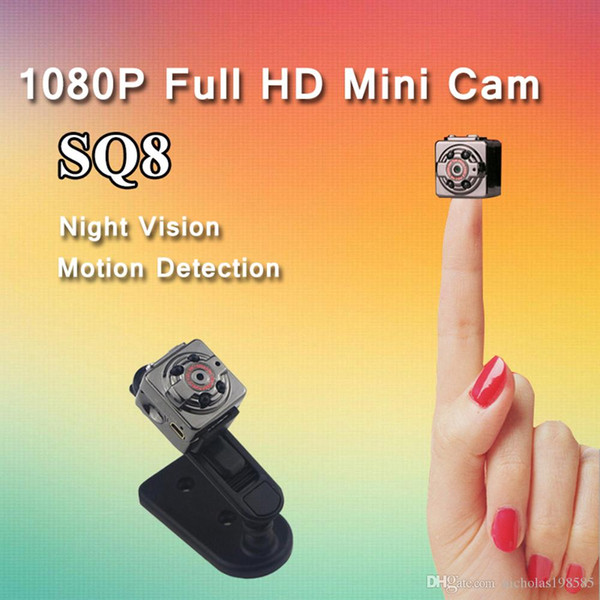 Best SQ8 Mini DV Camera 720P 1080P HD Camera Audio Video Recorder Infrared Night Vision Digital Sport Camcorder SQ9 SQ10 Q7 F71 Sale Too