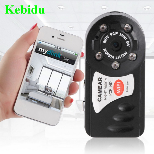 Kebidu Q7 HD 720P Mini Camera Wifi Infrared Night Vision Small Camera DV DVR Wireless IP Cam Video Camcorder Recorder Wholesale