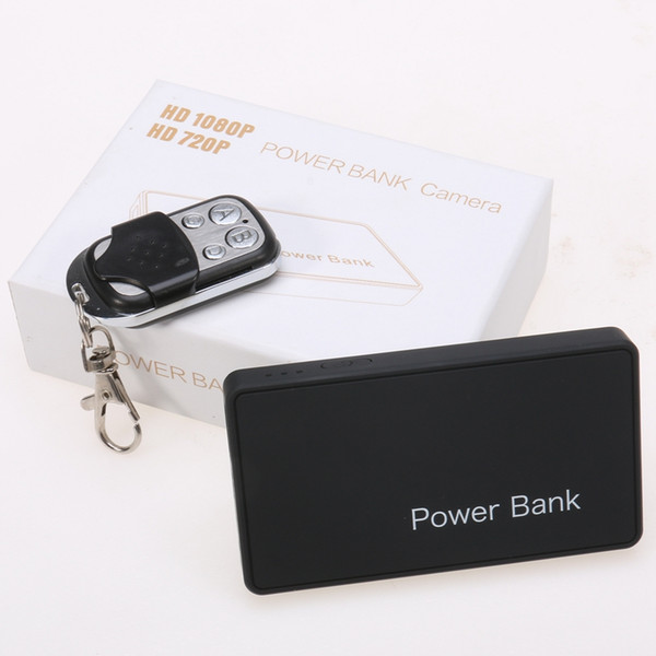 2016 new coming unique portable design 1080P power bank camera with remote control and Motion detection function