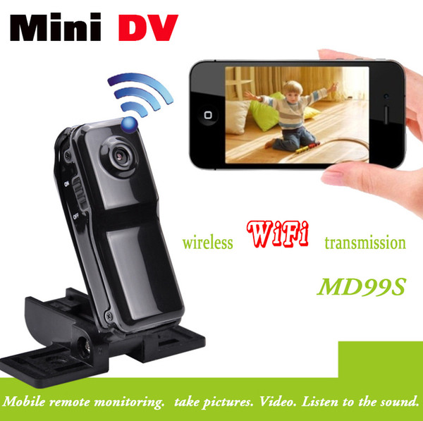 2015 High quality HD WiFi camera HD99S Mini DV Wireless IP Camera Video wifi hd pocket-size Remote by Phone mini camera