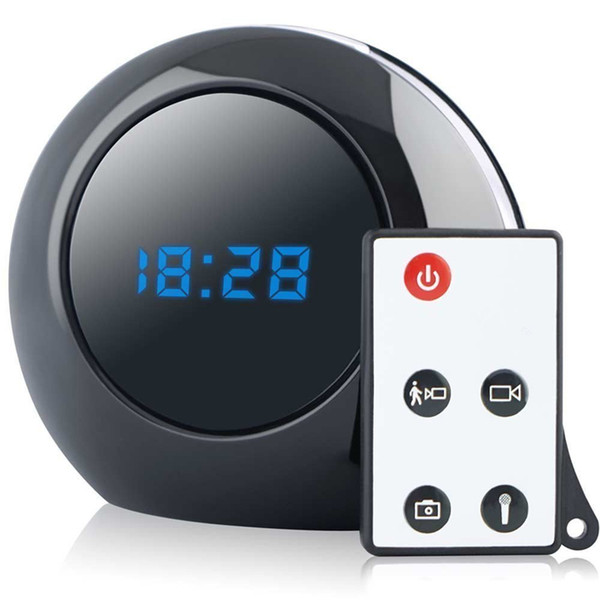 Multi Function Alarm Clock Cam 1280X960 Mini Clock Camera Video Recorder Security Camcorder Motion Activated DVR With Remote Control