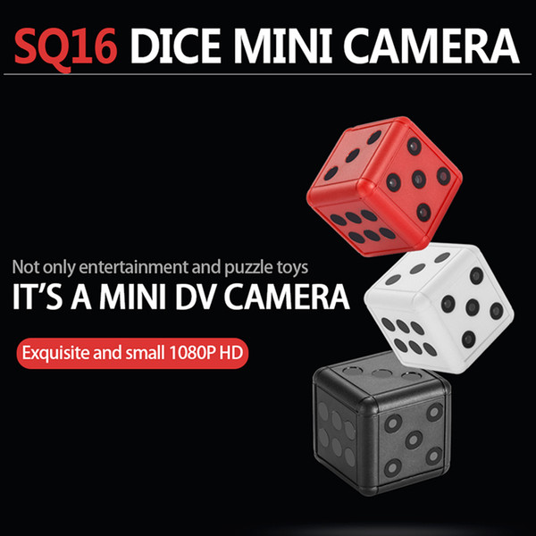 SQ16 Mini Camera Dice Camera 1080P HD Motion Video Surveillance Camcorder Action Night Vision Recording Support TF Card