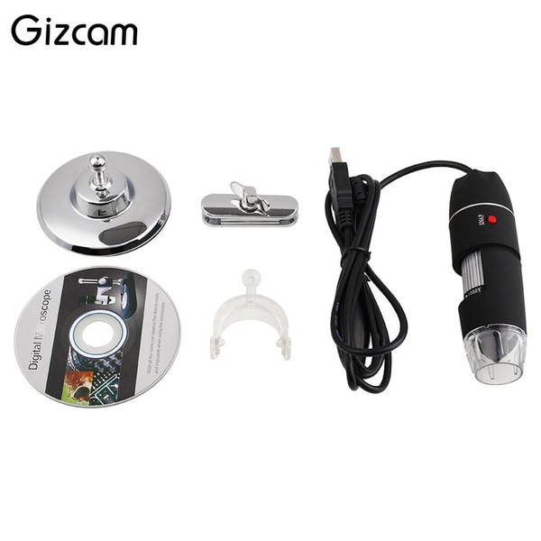 Gizcam 1000X Zoom 8 LED USB HD 2MP Digital Microscope CMOS Sensor Endoscope Video Camera Micro Cameras Magnifier