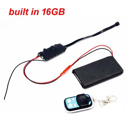 built in 16GB 2014 Big battery Camera mini dvr HD 1920*1080P Motion detection auto recorder Work time 8hours+2.4G wireless remote control