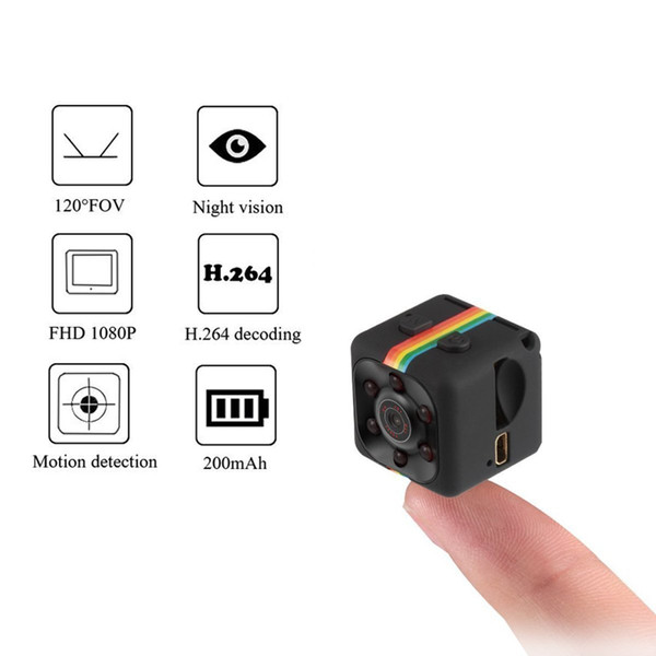 Newest SQ11 HD 1080P Mini Camera Night Vision Mini Camcorder Sport Outdoor DV Voice Video Recorder Action Camera Support TF Card