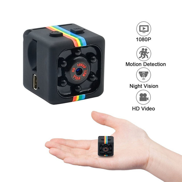 Mini Camera SQ11 HD Camcorder Night Vision DVR 1080P Sports Mini Portable DV Video Recorder With Retail Package