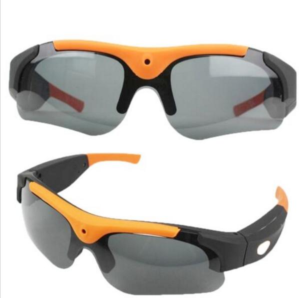 Sunglasses Mini Camera Black/Orange Mini DV Camcorder DVR Video Camera Glasses HD 1080P Outdoor Action Sport