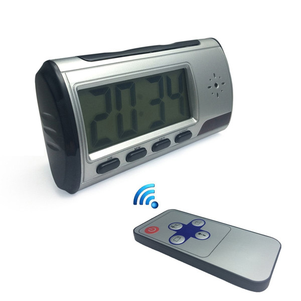 Clock Camera HD 1280*960 Digital Alarm Clock Motion Detector Sound Recorder Digital Video Cam With Remote Control For Security