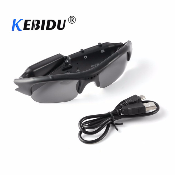 kebidu Cool Sunglasses Digital 720P HD Camera Glasses Eyewear DVR Video Recorder Camcorder Support TF Card Gift for Friends