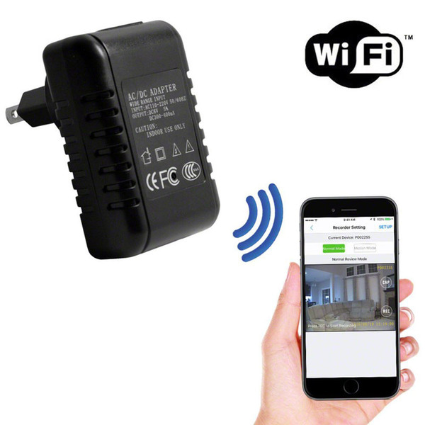 1080P HD WiFi Internet Streaming AC Adapter Camera Nanny Cam for iPhone iOS and Android Compatible Pc Mac Internet Monitor