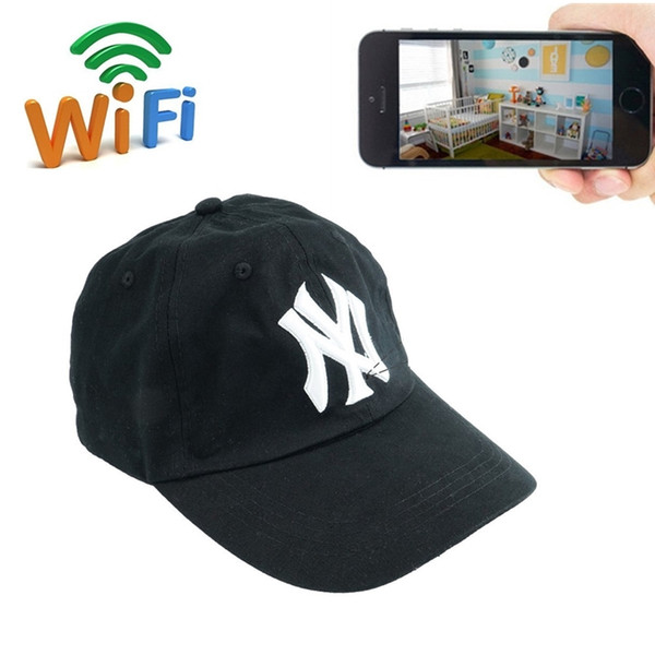 32GB HD 1080P IP Camera Wearable Wifi Hat Camera Mini Network Hat Cap Camcorder Portable DV Camcoder Nanny Cam For IOS/Android PC iPad