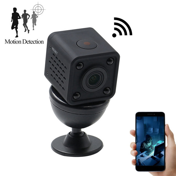 Wireless WiFi mini Camcorder Mini Pocket Camera HD 1080p Handhold Digital Cameras Portable DV Recorder 120 Degree Angle View Camera HDQ9