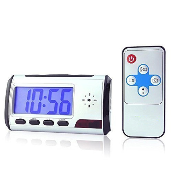 Mini Security Camera Clock HD 1280*960 Digital Alarm Clock Camera Motion Detector Digital Video Recorder With Remote Control For Security