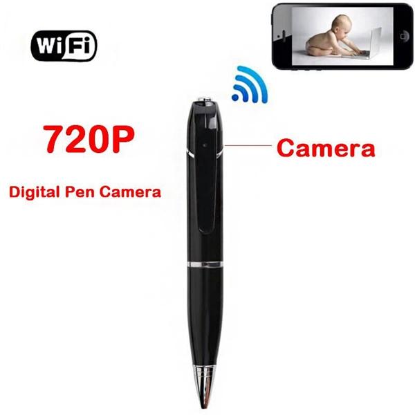 HD WIFI Pen Camera Wireless Remote monitor 720P Security Mini Audio Video recorder WIFI P2P pen DVR for IOS Android