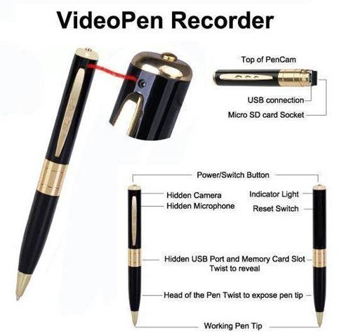 HD 1280*960 30fps mini pen cameras portable usb pen pinhole Camera Pen DVR digital voice video recorder support TF Card with retail box