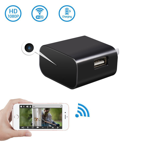 H.264 4k infrared IR Night Vision wireless WIFI Wall Charger camera For Home Security Device