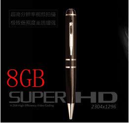 8GB 2K HD 1296P h.264 Motion Detetction HDMI Port Memory Ball Pen Camera ,1080p pen camera