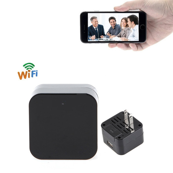 HD 1080P WIFI Camera AC Plug Camera USB Wall Charger Mini DVR Network DV Security Camera Video Recorder Support iPhone Android Smartphone