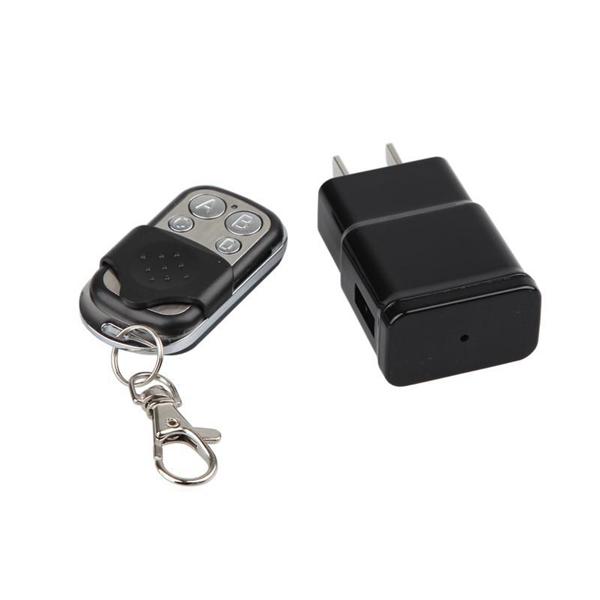 Full HD 1080P AC Adapter Charger Camera EU US Plug Pinhole DVR Video Recorder with Motion Detection Support Remote Control 25PCS/LOT