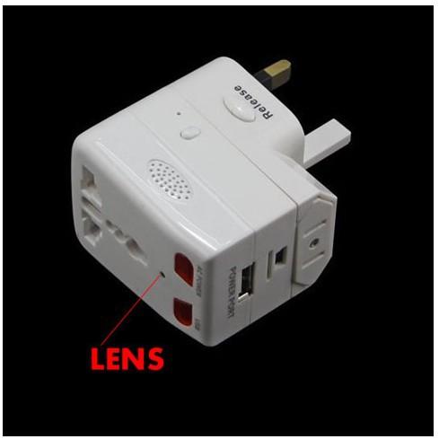 US/UK/EU Plug Universal Adaptor camera Motion Detection Mini Charger DVR pinhole camera CCTV Security mini DV in retail box