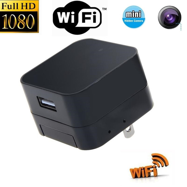 Wireless Wifi Socket camera HD 1080P AC Plug Charger DVR Wall Charger Camera USB Adapter Home Security Socket Camera