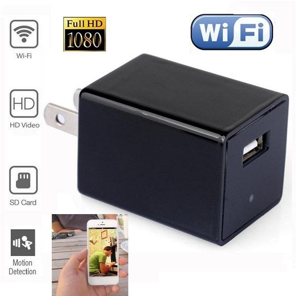 1080P WIFI Wall Charger Mini IP camera P2P EU US plug adaptor camera live view wireless surveillance Home Security Network Nanny camera