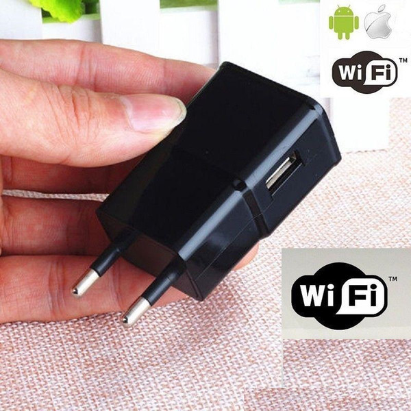 WIFI EU US Plug mini IP Camera 1080P AC Adapter camera USB Wall Charger Video Recorder Remote Monitor home security Nanny Cam