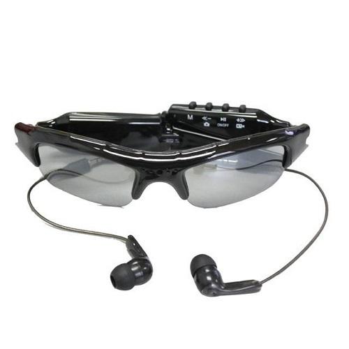 Sunglasses Camera with MP3 player Portable Eyewear DVR mini camcorder Sunglasses DVR Mini Audio Video Recorder Black in retail box