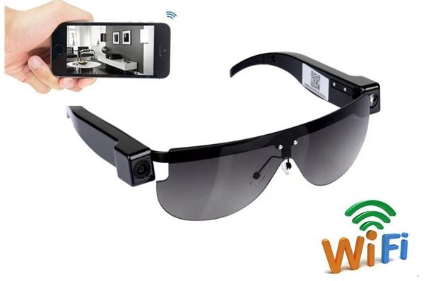 WIFI Sunglasses Camera HD 720p Eyewear DVR Network mini IP Camera Glasses DVR wireless security Surveillance Cameras with retail box
