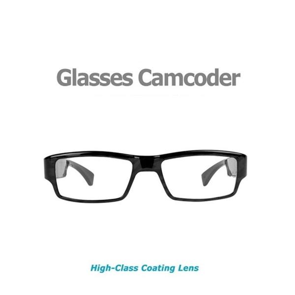 No Hole glasses camera Full HD 1080P Eyewear camera Glasses DVR Mini DV digital video recorder black