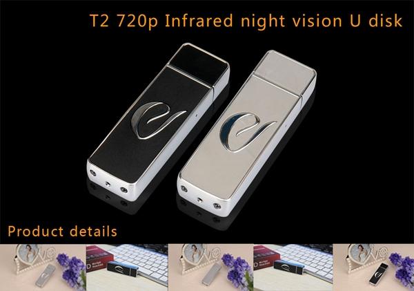 Night Vision USB DISK mini Camera HD 720P U Stick mini audio Video recorder USB Flash Drive Camera Recording while charging