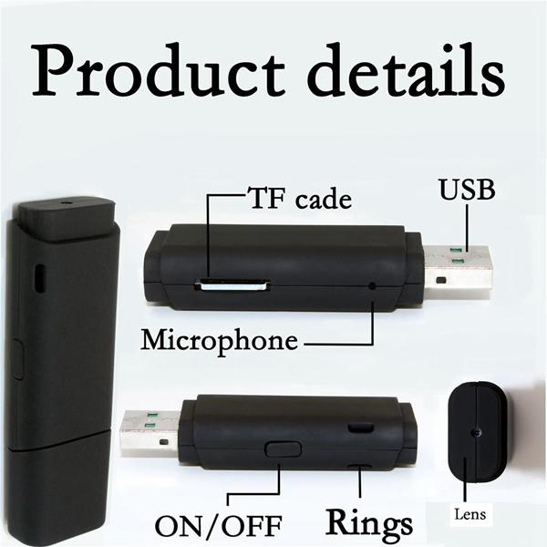 Motion Detection USB Disk Camera Full HD 1080P Mini USB Flash Drive Pinhole Camera DVR digital voice video recorder