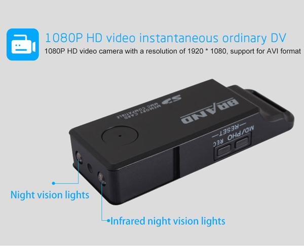 U839 U disk camera HD 1920*1080P USB disk Mini DV DVR camera support motion detection USB Flash Drive Video Camcorder support TF card