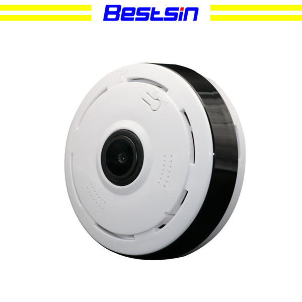 Bestsin 360° Panoramic Fisheye Camera 3D Wireless Security Camera Outdoor Super Wide Angle Support IR Night Motion Detection Video Survei