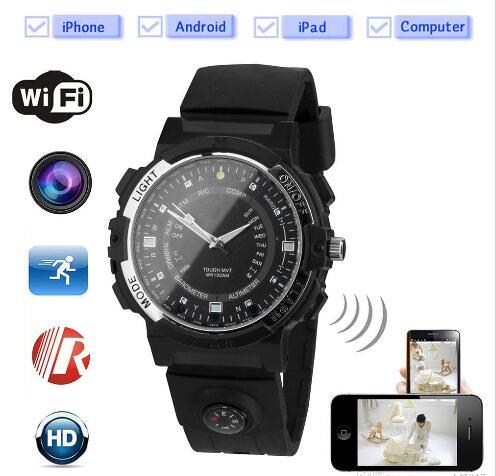 Wrist Watch Camera Wireless Remote Monitoring Camera HD IP P2P IR Night Version DV Video Audio Recorder