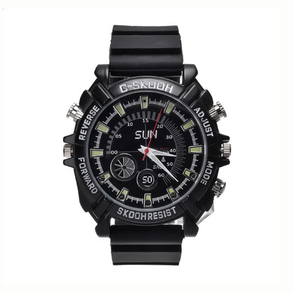 Hot Sale HD 1080P 16GB Waterproof Watch Infrared Video Camera HD DVR Mini Vocie Recorder free shipping