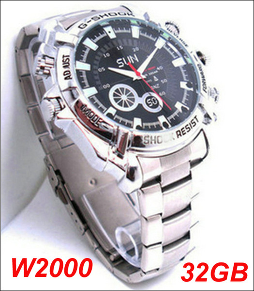 Mini Camera Watch 32GB W2000 Infrared HD Waterproof Digital Camera Watch - 1080P Mini DVR Watch Camera Hot Sale