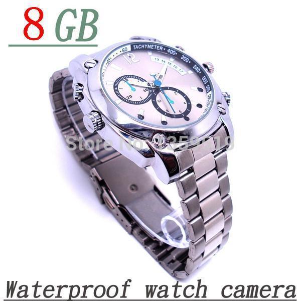 IR Night Vision 1080P Watch DVR 8GB 16GB Full HD Watch camera voice video recorder stainless steel watch mini camcorder 20pcs